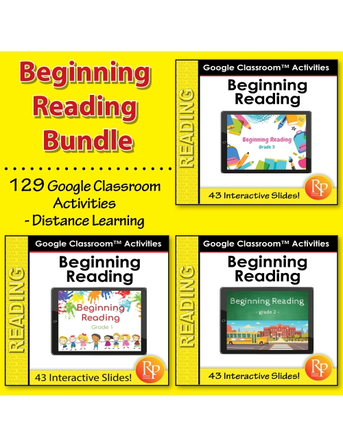 Google Classroom™ Activities: Beginning Reading Bundle