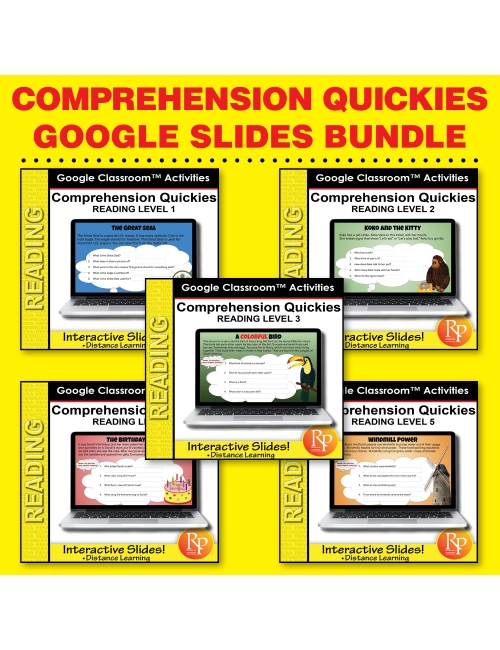 Google Slides Comprehension Quickies: Classroom Differentiation Reading Set