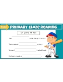 Beginning Cloze Reading Stories & Activities SET GOOGLE SLIDES Cloze Rdg 1-2