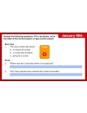 Winter 21st Century Daily Comprehension Activities Google Slides Set