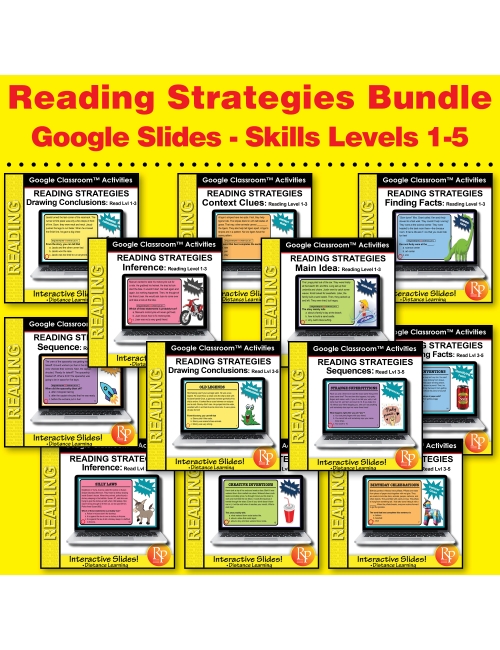 Specific Reading Strategies SET! **200 SKILL-SPECIFIC GOOGLE SLIDES**