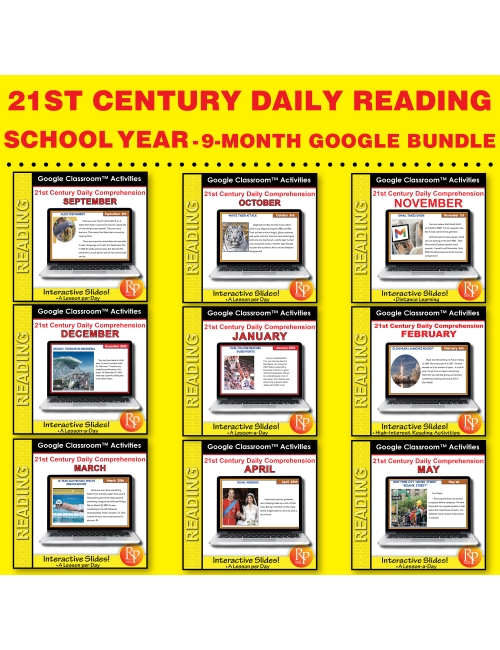 21st Century Daily Comprehension: School Year - Google Slides