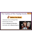 12 Mini Mysteries & Scaffolded Reading Activities (Cases 1-12) Google Set