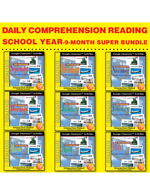 Google Slides BUNDLE: Daily Comprehension School Year