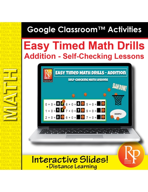 Google Classroom: Easy Timed Math Drills - Addition