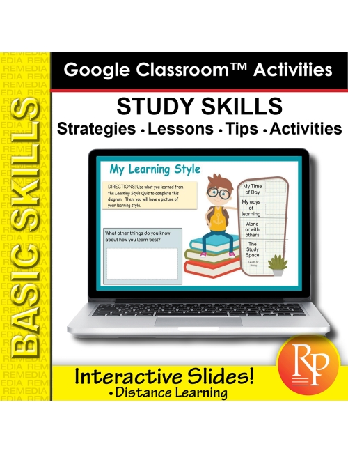 Study Skills Strategies - Learn More in Less Time | Google Slides Activities