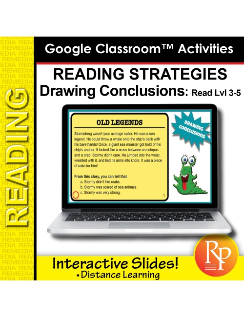 Google Classroom: Drawing Conclusions Reading Strategies Lvl 3-5 PDF eBook