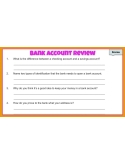 BANK ACCOUNT MATH: Life Skills GOOGLE SLIDES Activities- money, debit...