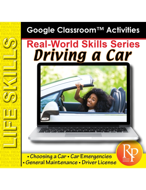 GOOGLE SLIDES: REAL WORLD SKILLS - DRIVING A CAR! Everyday Reading & Life Skills