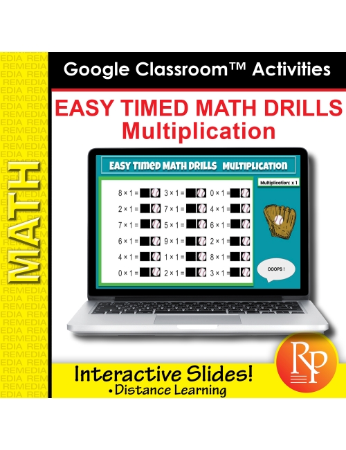 Google Classroom: Easy Timed Math Drills Multiplication