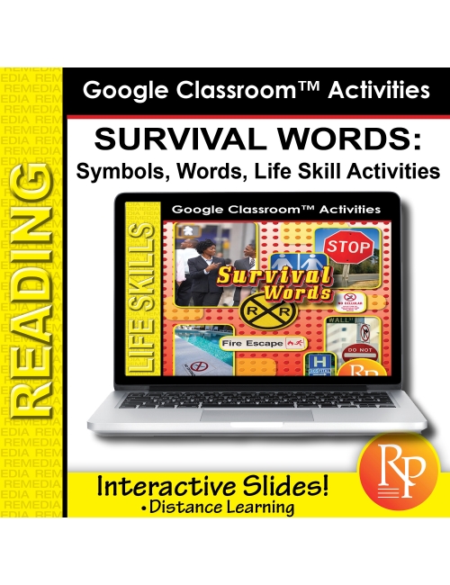 Google Slides: Essential Vocabulary - Survival Words