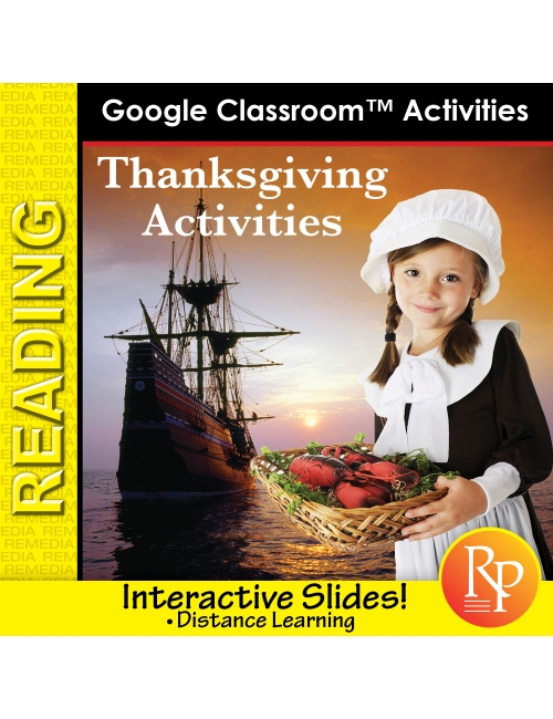 THANKSGIVING Activities to improve reading skills - Google Slides Activities