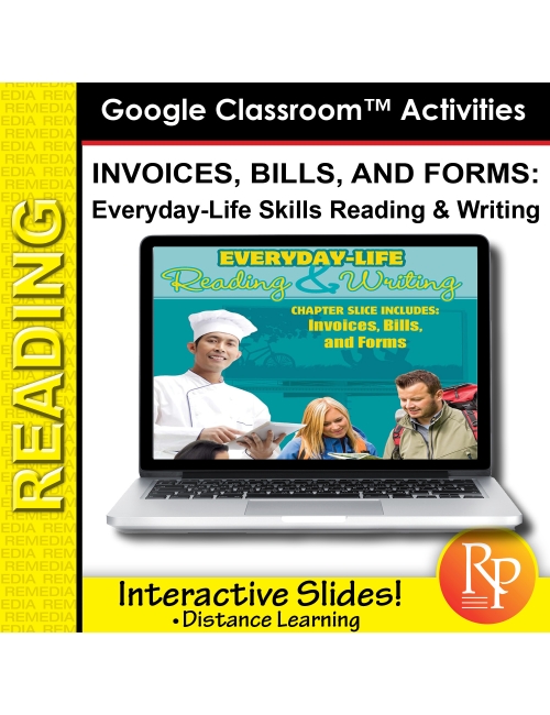 Google Slides: Invoices, Bills and Forms - Everyday-Living Reading & Writing