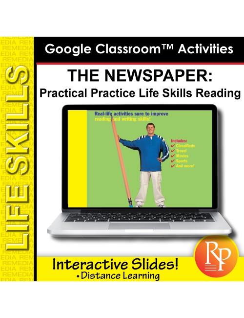 Google Slides: THE NEWSPAPER: Practical Practice Reading & Life Skills