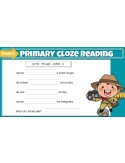 Beginning Cloze Reading Stories & Activities - Grade 2 | GOOGLE SLIDES Cloze Reading Fun