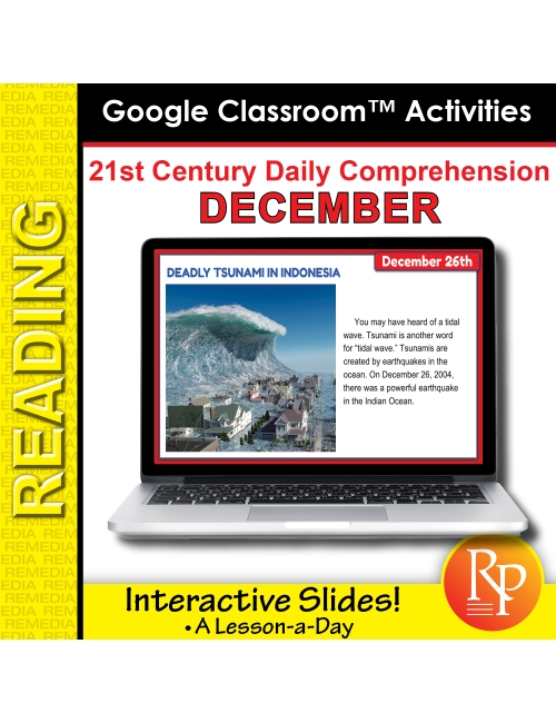 21st Century Daily Comprehension December Google Slides