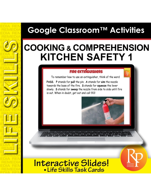 Kitchen Safety 1: Cooking Life Skills Activities | Food Prep | Special Ed GOOGLE