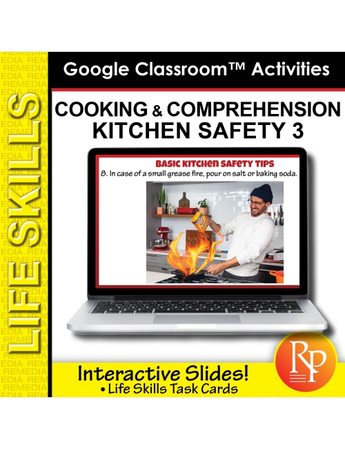 Kitchen Safety 3: Cooking & Life Skills Activities | Food Prep | Google Slides