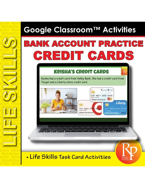 Bank Account Practice: Credit Card Activities - Math | Reading | GOOGLE