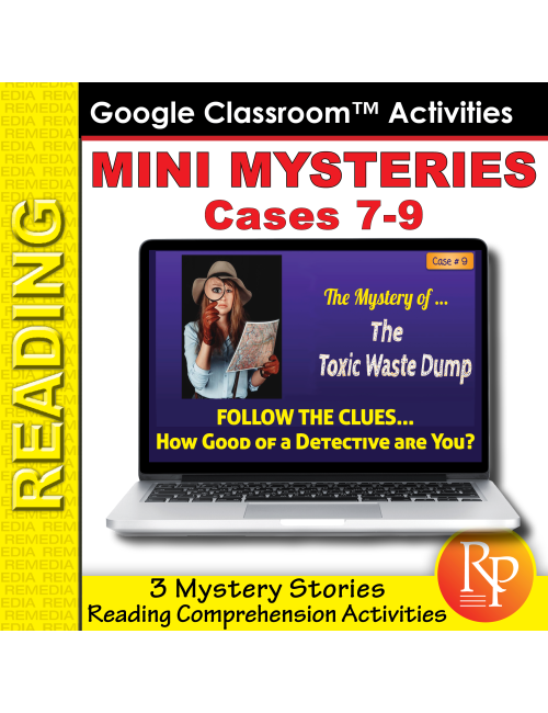 Mini Mysteries & Scaffolded Reading Activities (Cases 7-9) Google Slides