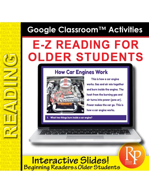 E-Z READING FOR OLDER STUDENTS: GOOGLE SLIDES