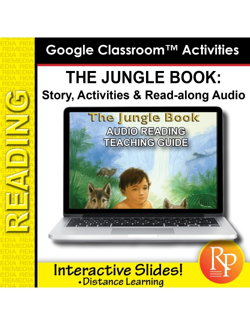 Google Slides: "The Jungle Book" Abridged Story, Activities & Read-along Audio