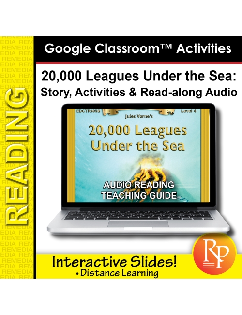 Google Slides: "Twenty Thousand Leagues Under The Sea" Abridged Story, Activities & Read-along Audio