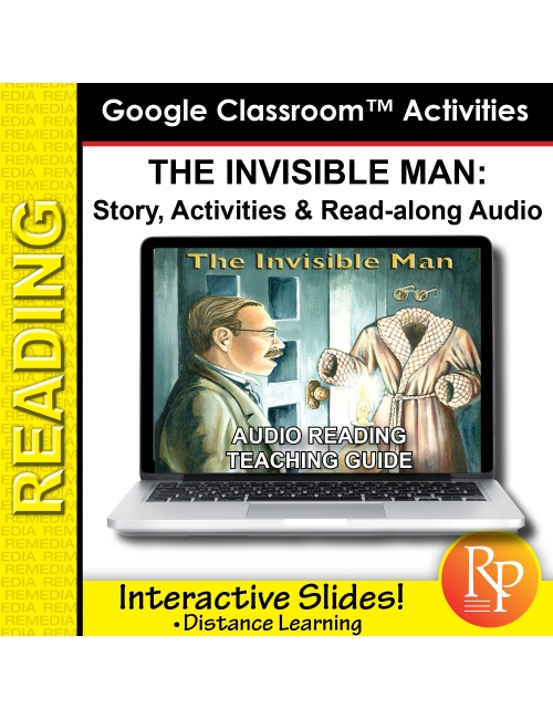 Google Slides: "The Invisible Man" Abridged Story, Activities & Audio