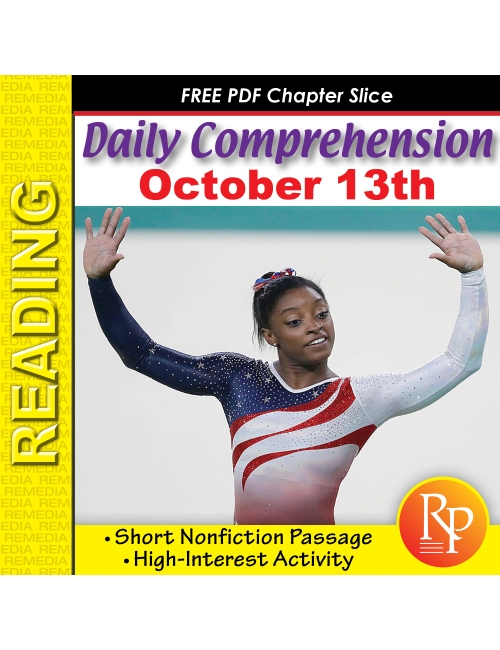 FREE Simone Biles - Daily Comprehension: Olympics