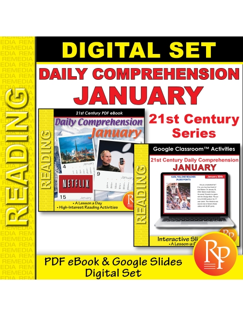 January 21st Century Daily Comprehension Activities: PDF & Google Set