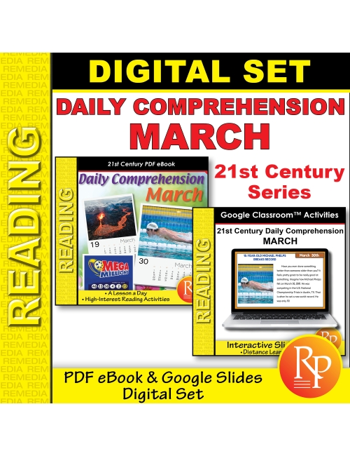 March 21st Century Daily Comprehension: PDF & Bundle - Reading Activities