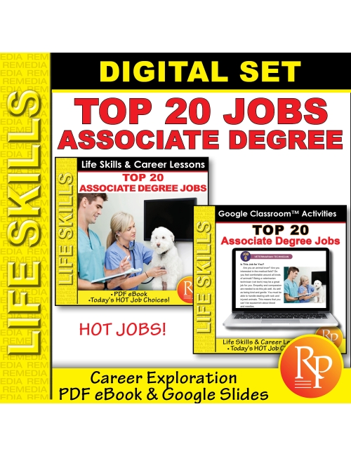 TOP 20 ASSOCIATE DEGREE JOBS: Print & Google - Life Skills & Career Exploration