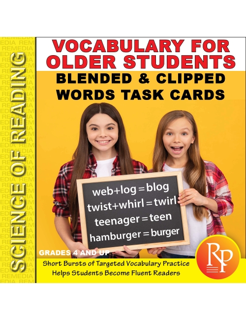 Science of Reading: Vocabulary for Older Students - Clipped & Blended Words