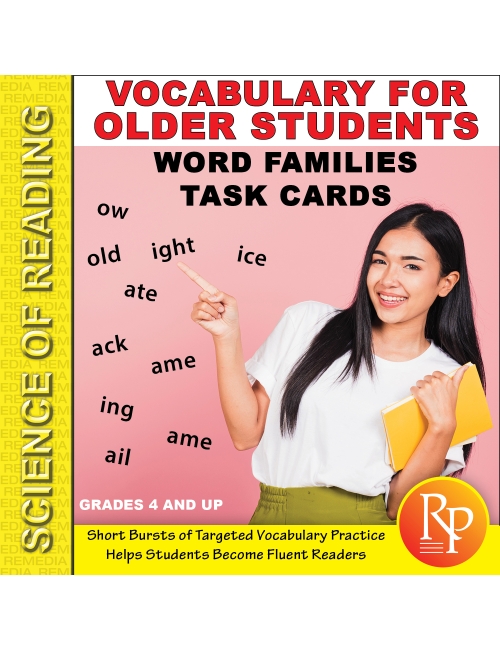 Science of Reading: Vocabulary for Older Students - Word Families