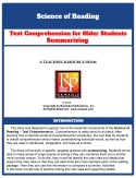 Science of Reading: Text Comprehension for Older Students Summarizing Task Cards