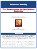 Science of Reading: Text Comprehension for Older Students Predicting Task Cards