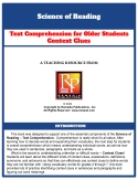 Science of Reading Text Comprehension for Older Students: Context Clues