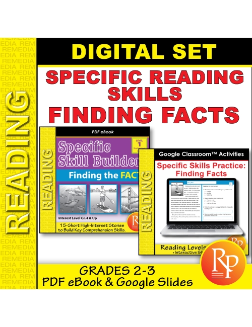 Specific Reading Skills: Finding Facts | PDF & Google - Comprehension Activities