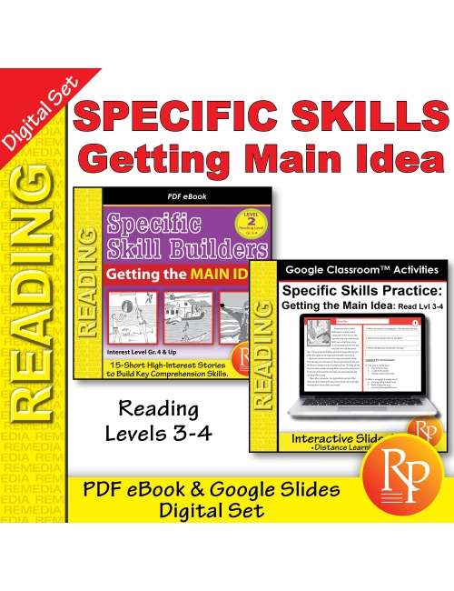 Getting the Main Idea: PDF & Google BUNDLE - Short Fiction/Nonfiction Passages