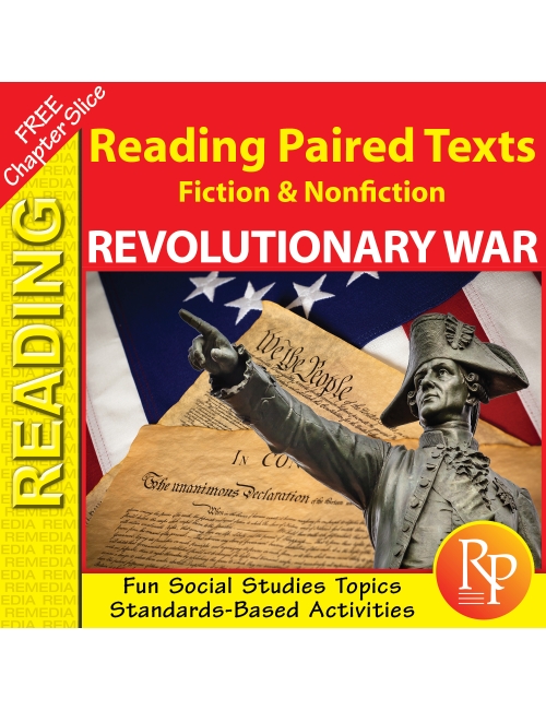 FREE - Revolutionary War - Paired Texts - Fiction - Nonfiction Activities