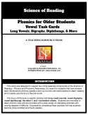 Science Of Reading Phonics for Older Students: Long Vowel Task Cards