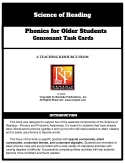 Science of Reading - Phonics for Older Students: Consonant Task Cards