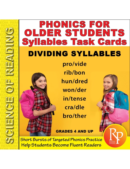 Science of Reading - Phonics for Older Students: Syllables Task Cards