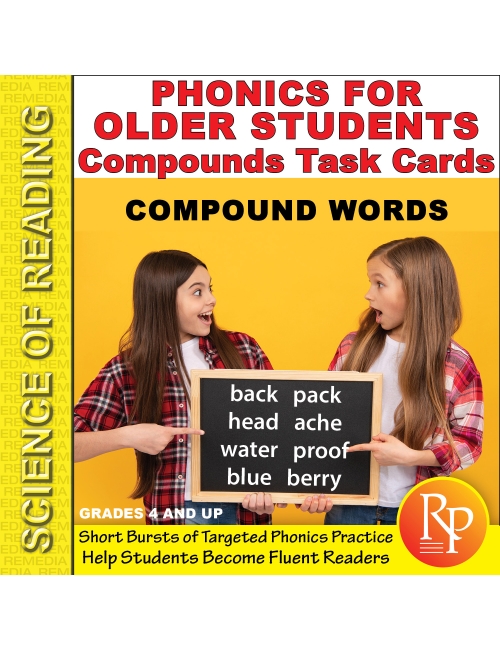 Science of Reading - Phonics for Older Students: Compounds Task Cards