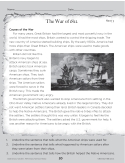 Daily American History - THE WAR OF 1812 Reading Comprehension & Writing Lessons