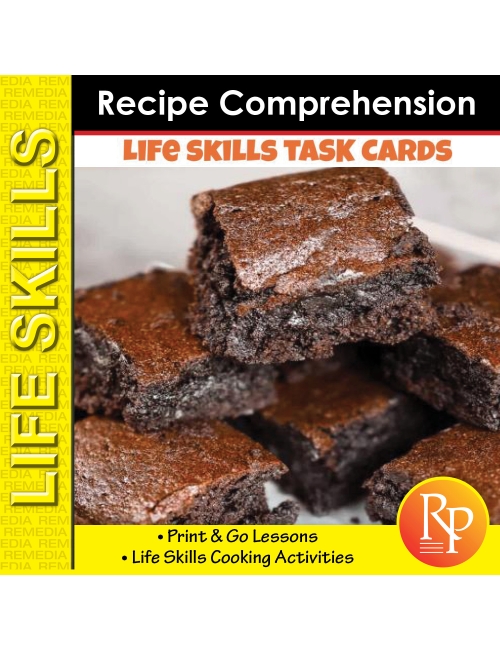 LIFE SKILLS: RECIPE COMPREHENSION- Cooking Activities for Special Education