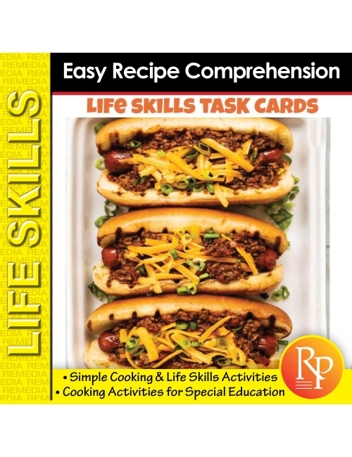 EASY RECIPE COMPREHENSION - Simple Cooking & Life Skills Activities | Special Ed