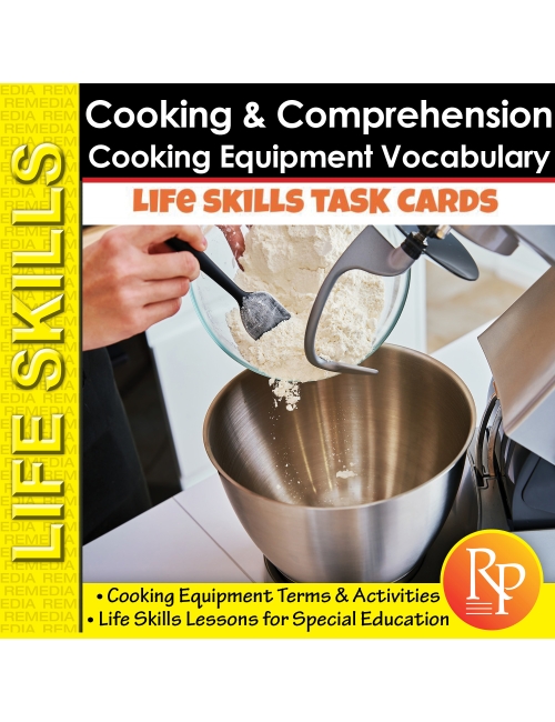 Life Skills COOKING COMPREHENSION: Functional Vocabulary | Appliances | Activity