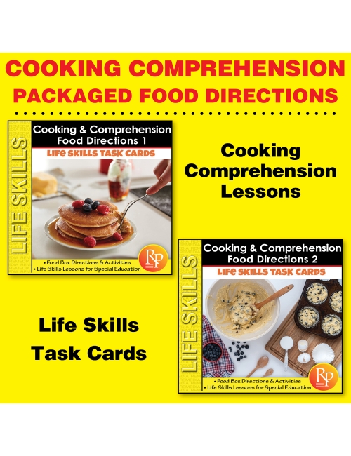 Cooking Comprehension: Packaged Food Directions SET