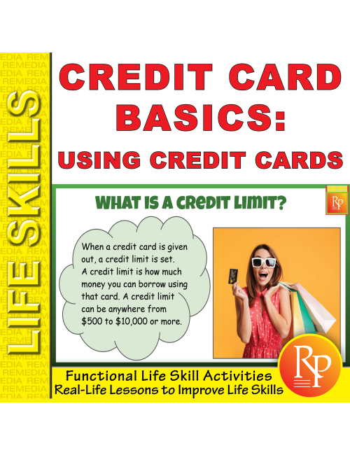 Using a Credit Card: Life Skills Task Cards | Consumer Skills | Activities